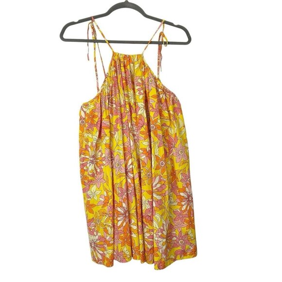 NEW J Crew Sunset Floral Mini Dress Womens Size 2X Halter - Picture 1 of 12